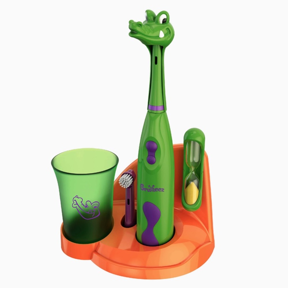 NWT Brusheez Crocodile 🐊  Electric Toothbrush Set‎